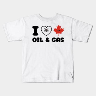 I Love Canadian Oil and Gas Kids T-Shirt